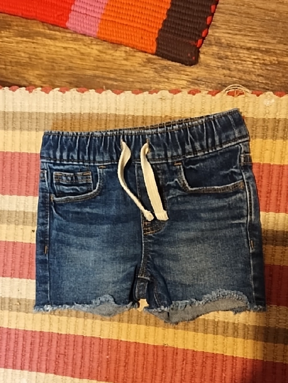 Old Navy Girls' Denim Drawstring Shorts - Blue